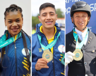Angie Palacios, David Hurtado, Julio Mendoza, Jhonatan Narváez, los medallistas de oro de Ecuador en Juegos Panamericanos 2023