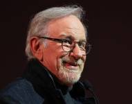 Steven Spielberg presentando una exposición sobre Tiburón en septiembre de 2025.