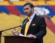 Presidente de Barcelona SC, Antonio Álvarez, en rueda de prensa