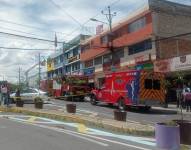 La zona en donde ocurrió la emergencia fue cercada por seguridad.