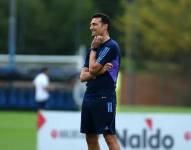 Lionel Scaloni, entrenador de la selección de Argentina, que recibirá a Ecuador.