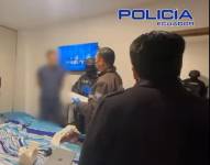 Momento de la captura del sospechoso en Quito.