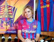 Imagen de la aficionada catalana Verónica Parellada, que vive en Miami desde 2018