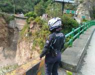 Quito: el paso por el antiguo puente a Guápulo está habilitado, tras un deslizamiento de tierra