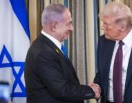 El presidente de EE.UU., Donald Trump, y el primer ministro de Israel, Benjamin Netanyahu acordaron un cese el fuego en Gaza el 9 de octubre.