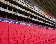 Foto de las butacas del estadio de Liga de Quito