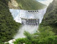 Imagen referencial. Presa del proyecto Cardenillo en Morona Santiago.