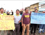 Al menos 65 conductores perjudicados por unas 300 multas supuestamente ilegales protestaron en La Libertad.