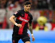 Piero Hincapié, defensor ecuatoriano del Bayer Leverkusen.