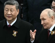 Xi acompañó a Putin en los años conmemorativos por el 80 aniversario de la derrota de la Alemania nazi.