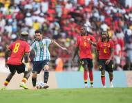 Lionel Messi jugó este viernes en Africa