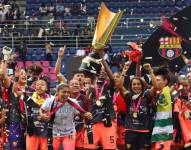 Jugadoras de Barcelona SC campeonas de la Superliga Femenina