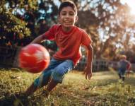 Niños disfrutando su día