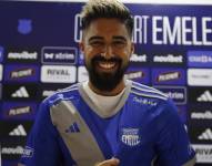 Christian Noboa presentado como nuevo jugador de Emelec