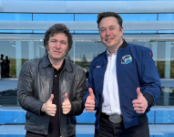 Presidente de Argentina y Elon Musk