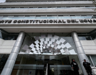 La fachada externa del edificio de la Corte Constitucional.