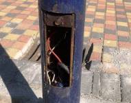 Los cables y conductores eléctricos del parque Puertas del Sol fueron sustraídos.