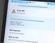 Imagen de los errores en el portal del Registro Civil