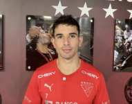 Lautaro Pastrán en una entrevista con Liga de Quito