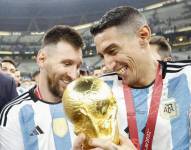 Messi y Di María, vigentes campeones mundiales.