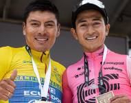 Jonathan Caicedo y Alexander Caicedo ciclistas ecuatorianos