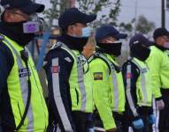 Agentes de tránsito de Quito.