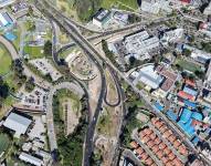 Foto aérea del intercambiador.