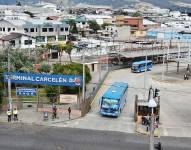 Terminal de Carcelén, norte de Quito, de donde salen buses interprovinciales.