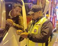 Agentes de tránsito se ubicaron en puntos estratégicos de la capital.