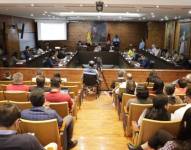 En la sesión número 235 del Concejo Metropolitano, Gissela Chalá presentó su renuncia.