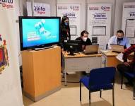 En las ventanillas del Registro de la Propiedad se atendió al público.