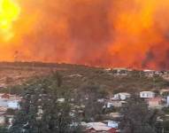 Imagen de el daño que han causado los incendios en Chile.
