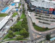 Vista aérea de la avenida Morán Valverde, sur del Distrito Metropolitano de Quito.