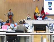 La sesión del Concejo Metropolitano de Quito.