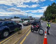 Imagen referencial de tránsito vehicular en Quito.