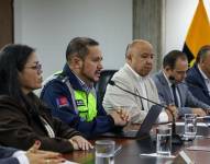 La reunión entre las autoridades municipales y los representantes del transporte pesado.