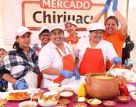 Las triunfadoras de la final del Festival de la Fanesca de los Mercados de Quito 2023