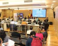 La Sala del Concejo Metropolitano de Municipio.