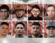 Joén Suárez, Arturo Suárez, Wilken Flores y Andry Hernández en la fila superior. Andy Perozo, Mervin Yamarte, Edwuar Hernández y Ringo Rincón en la inferior (de izquierda a derecha).