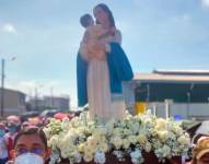 Procesión Virgen María. Foto: Archivo/Referencial