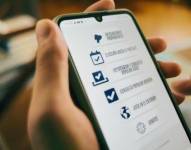 Imagen referencial de la aplicación CNE APP