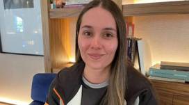 Sara Jorge y su novio fueron los últimos en ser rescatados del edificio en llamas.