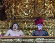 Parte de la obra artística desarrollada en la Iglesia del Museo de la Ciudad.