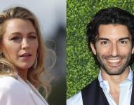 Combo de fotografías de archivo de los actores estadounidenses Blake Lively (i) y Justin Baldoni.