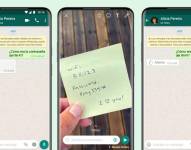 Captura de la funcionalidad de fotos temporales en WhatsAppMETA04/7/2022