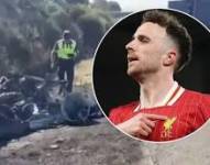 Así quedó el auto de Diogo Jota, luego del fatal accidente en el que murió junto a su hermano
