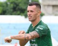 Leonardo Villagra celebró la victoria de Orense en Machala.