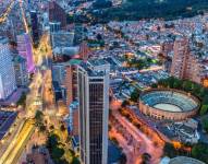 Imagen panorámica de la ciudad de Bogotá.