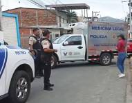 Imagen de un asesinato en la provincia de Manabí.