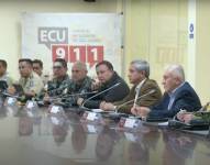 Las autoridades dieron una rueda de prensa desde el ECU 911.